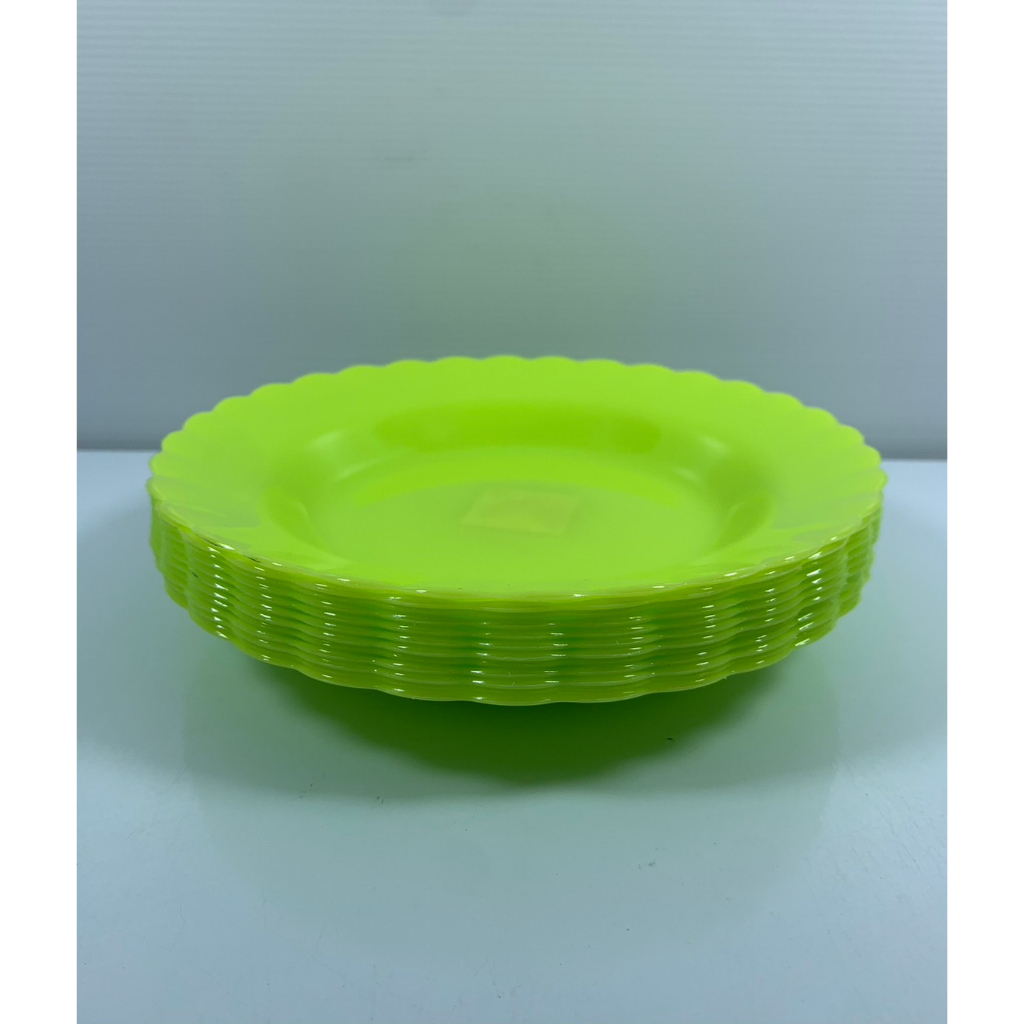 จานสีพลาสติก No.0031 sn 8 นิ้ว มี3สี ยกโหล12ชิ้น - รูปที่ 5