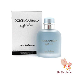 (INTENSE) น้ำหอม Dolce &amp; Gabbana Light Blue Eau INTENSE Pour Homme EDP 100ml. Tester