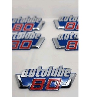 โลโก้แท้ Y80 เพลท autolube80 ของแท้ติดฝากระเป๋าข้างสำหรับYamaha Y80 ของแท้ สวยมาก คมชัด ของแท้มีcode พร้อมกิ๊บล็อคโลโก้