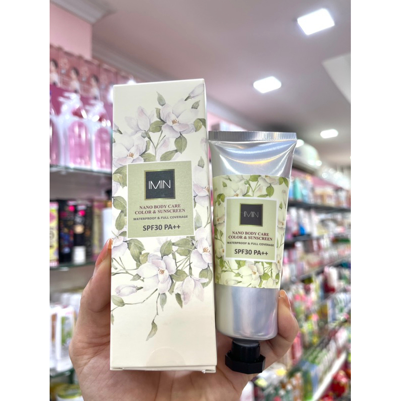 Imin nano body care color & sunsceen SPF30 PA+++ ไอมินนาโน (ครีมทาตัว)