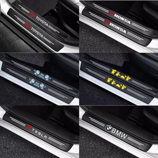 4PCS ประตูรถป้องกันธรณีประตูและตัวป้องกันกันชนด้านหลัง 1pcs,…