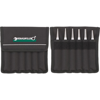 Stahlwille ชุดเหล็กส่งปลายเตเปอร์ / เหล็กมาร์ค Drift Pin / Center Punch Set 104-105/6T