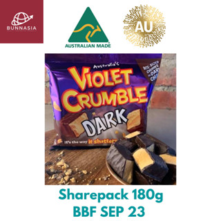 Violet Crumble Dark Sharepak 180g (BBF SEP 23)