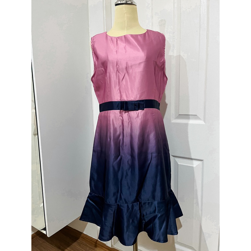 Elgrand :XL เดรสทูโทน ชุดเดรสไล่สี Pome