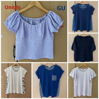 เสื้อผู้หญิง แบรนด์ Uniqlo,GU แท้💯%มือสอง⬇️รายละเอียดเพิ่มเติมด้านล่างค่ะ