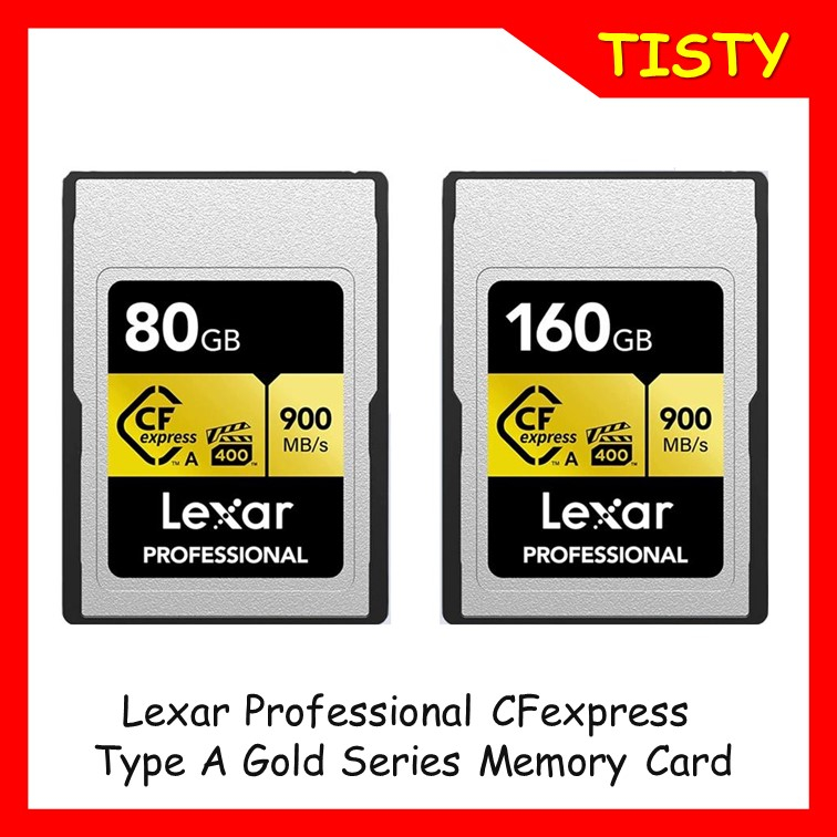 แท้ 100% Lexar 80GB / 160GB Professional Cfexpress Type A Card GOLD Series For Sony only สำหรับกล้อง