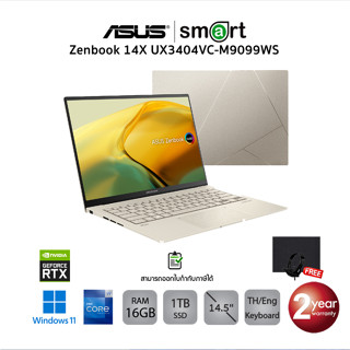 Asus Zenbook 14X UX3404VC-M9099WS i9-13900H/16GB/1TB/RTX3050/14.5"/Win11+Office (Sandstone Beige)