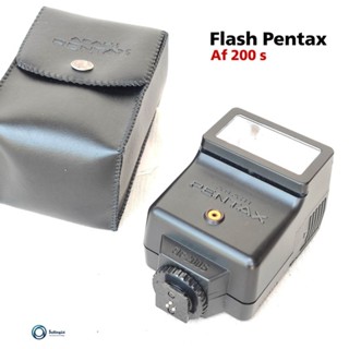 แฟลช Pentax AF-200S Shoe Mount Flash for Pentax 35mm Camera พร้อมซองหนัง