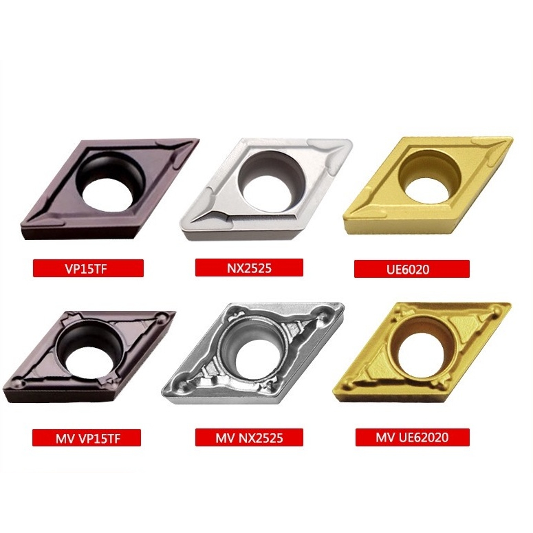 เม็ดมีด Inserts DCMT DCMT11T304 - DCGT DCGT11T304 เม็ดD11 มุม04 หน้าเดียว