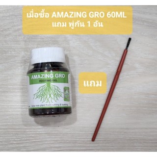 ++แถมพู่กัน1ด้าม++เจลเร่งราก Amazing gro สูตรเข้มข้น