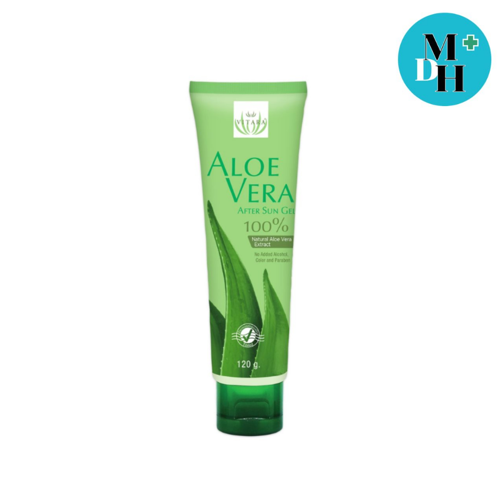 Vitara Aloe Vera After Sun Gel 100%  17486. ไวทาร่า อโลเวร่า ว่านหางจระเข้ 100%.