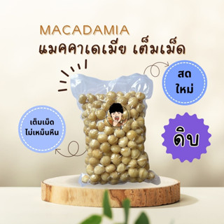 แมคคาเดเมีย (ดิบ เต็มเม็ด)Macadamia เกรด A สด ใหม่ ไม่มีเปลือก ราชาแห่งถั่ว สินค้านำเข้า เกรดพรีเมียม