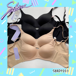 ￼Sabina เสื้อชั้นใน Invisible Wire (ไม่มีโครง) รุ่น Perfect Bra รหัส SBXD7203BK สีดำ SBXD7203CD สีเนื้อ