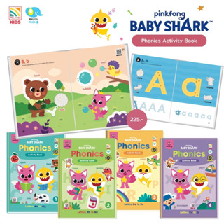 Pinkfong Baby Shark Phonics Activity Book 1-4