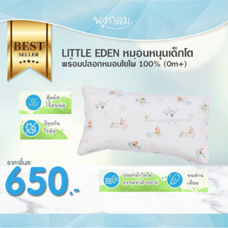 LITTLE EDEN หมอนหนุนเด็กโต พร้อมปลอกหมอนใยไผ่ 100% (0m+)