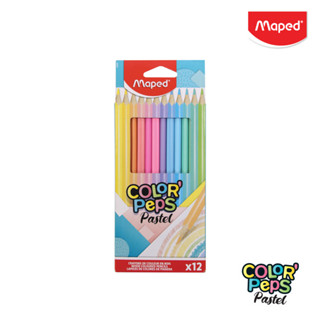 สีไม้ PASTEL 12 สี COLOR PEPS MAPED