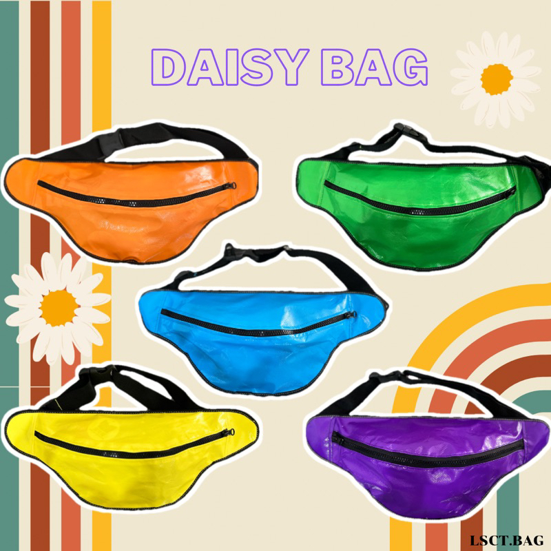 กระเป๋าคาดอกผ้ากระสอบ "Daisy Bag"