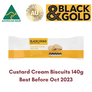 Black &amp; Gold Custard Cream Biscuits 140g (BBF Oct 23)