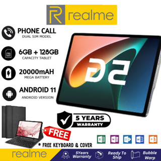 ✨2023 NEW realme Tablet✨ PCแท็บเล็ต 12 Inch Android 11 🔥6GB RAM 128GB ROM🔥 สองซิม 4G รองรับซิมการ์ดทุกเครื่อข่าย