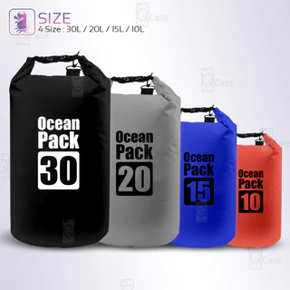 Pcase - ถุงกันน้ำ 30L 20L 15L 10L 5L 2Lถุงกันน้ำขนาดใหญ่ โทรศัพท์ กระเป๋ากันน้ำ สะพายข้าง Waterproof bag Ocean pack
