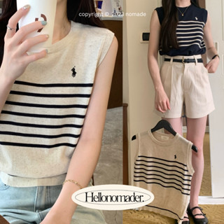 NOMADE.&amp; พร้อมส่ง Penelope Knitted Top {เสื้อไหมพรมแขนกุดลายทาง}