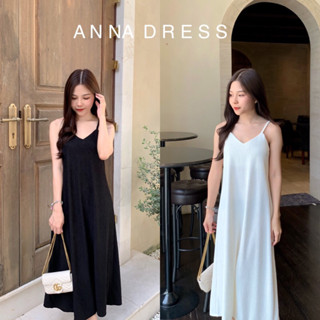 Anna dress เดรสยาวสายเดี่ยว