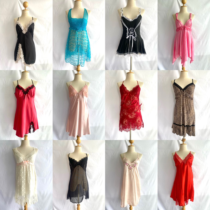 ล้างโกดัง (1) ชุดนอนไม่ได้นอน เซ็กซี่ ชุดนอนซาติน ชุดนอนลูกไม้ คอสเพลย์ งานus งานญี่ปุ่น มือสอง สภาพดี พร้อมส่ง
