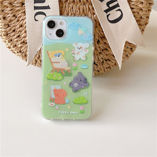 เคสลายน้องหมา puppy park เคสไอโฟน พร้อมส่ง เคสสำหรับ IPHONE CASE 11-14PROMAX