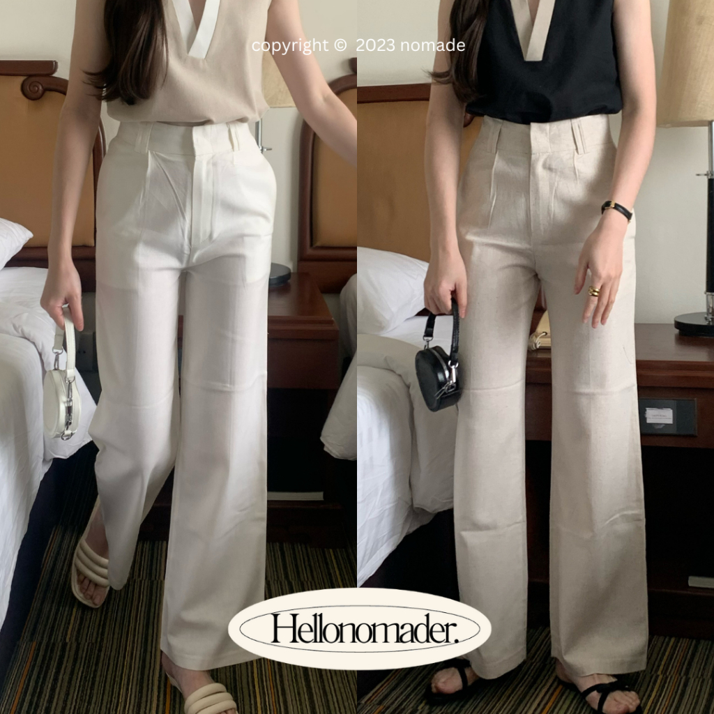 Nómade. | พร้อมส่ง Taroto Slim Linen Pants {กางเกงลินินทรงกระบอก}