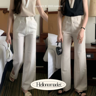 NOMADE.&amp; พร้อมส่ง Taroto Slim Linen Pants {กางเกงลินินทรงกระบอก}