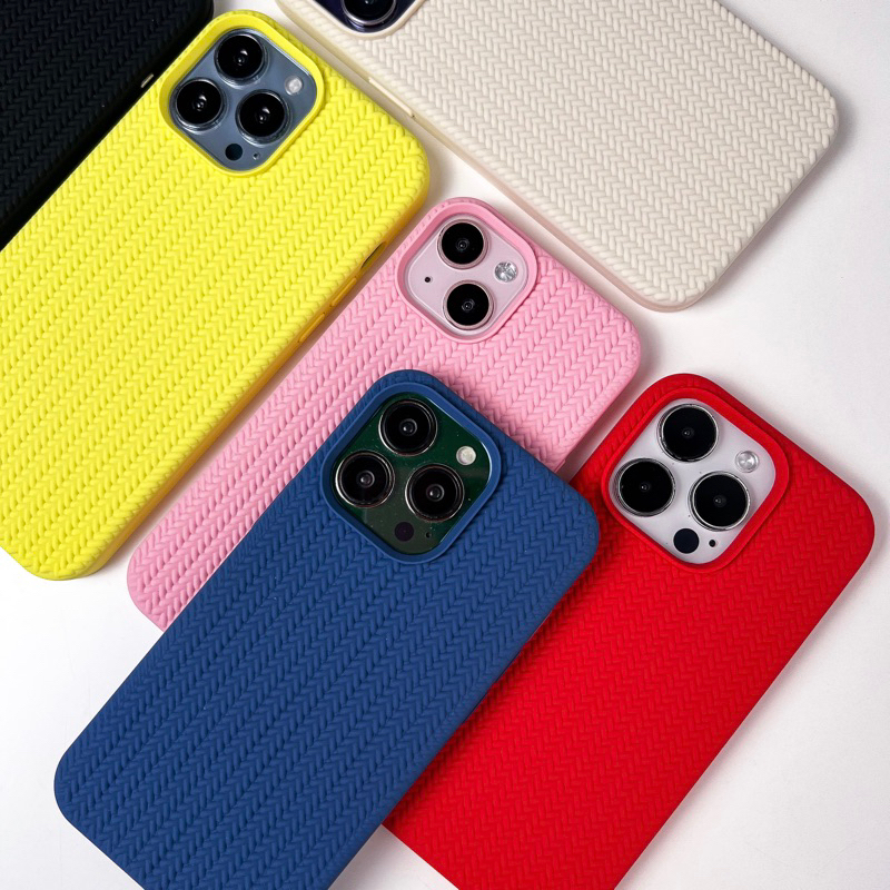 พร้อมส่งในไทย T13S29 Premium case เคสซิลิโคนลายถัก เกรดดี งานกล่องบุกำมะหยี่ สำหรับ iPhone case เคสไอโฟน X,xs,11