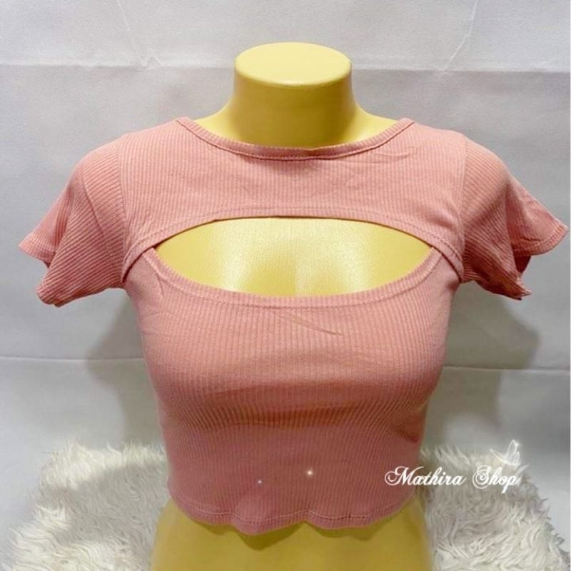 เสื้อยืด เสื้อครอป แหวกอก สายฝอเซ็กซี่สุดๆ ราคา ถูกที่สุด ดีลบีเคเค แกลเลอรีภาพที่ 3