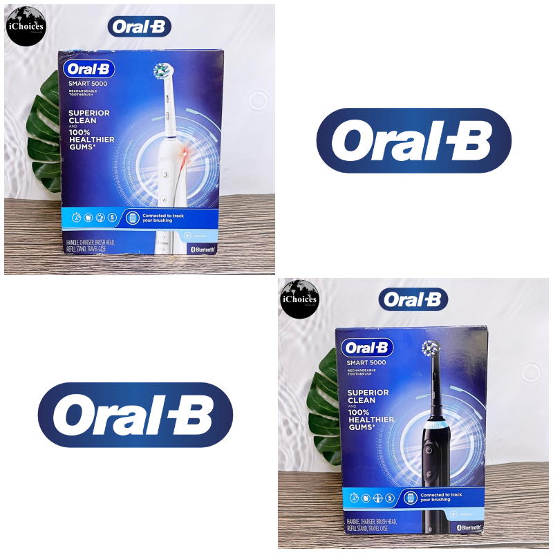 [Oral-B] Smart 5000 Rechargeable Electric Toothbrush ออรัล-บี สมาร์ท แปรงสีฟันไฟฟ้า