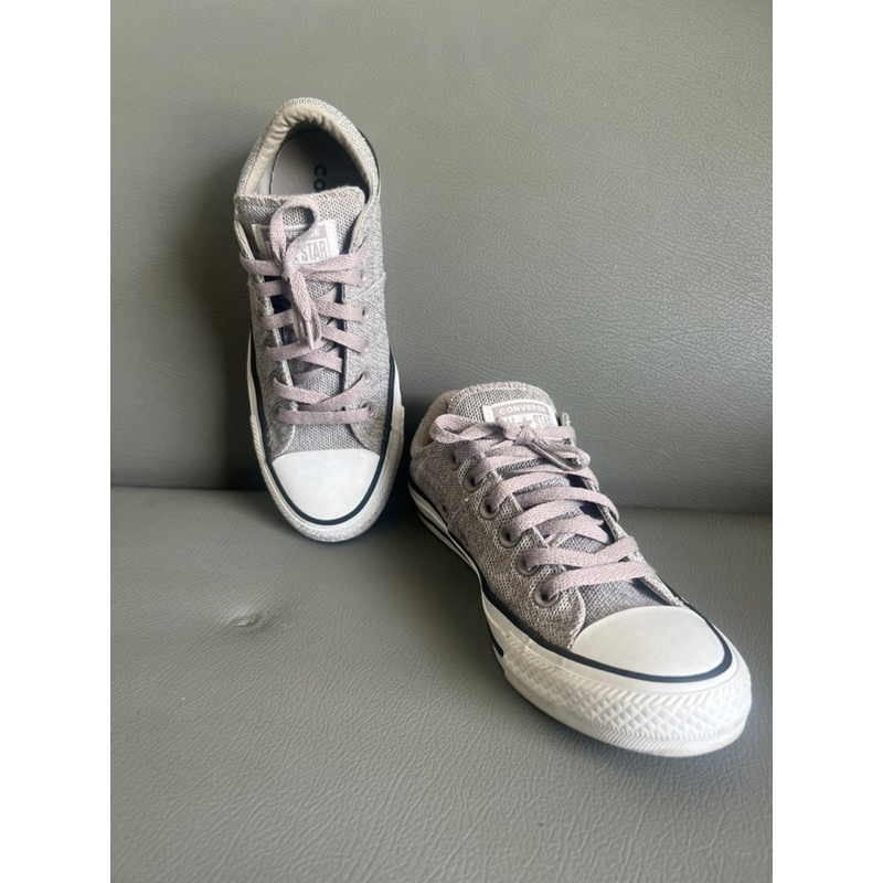 Converse All Star Women Low Top Sneaker Gray Material แท้💯 มือสอง