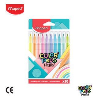 Maped (มาเพ็ด) สีเมจิกพาสเทล 10 สี COLORPEPS PASTEL รหัส FC/845469