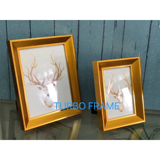 Turbo frame ทรงเฉียงขนาดภาพ 3.5x5", 4x6” ,5x7” ,6x8”, A5 ,สีเงินรมดำ, สีโรสโกลด์ ,สีขาว , สีดำ,สีเงินวาว