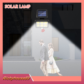 COB LED พลังงานแสงอาทิตย์กันน้ำสำหรับตกแต่งสวน Solar wall light ตรวจจับความเคลื่อนไหว ทนแดด กันน้ำ A855