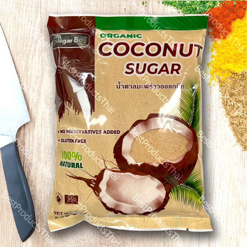COCONUT SUGAR 100% Net Weight 500 Grams Sachet High Quality with Special Selection to Bring the Clea