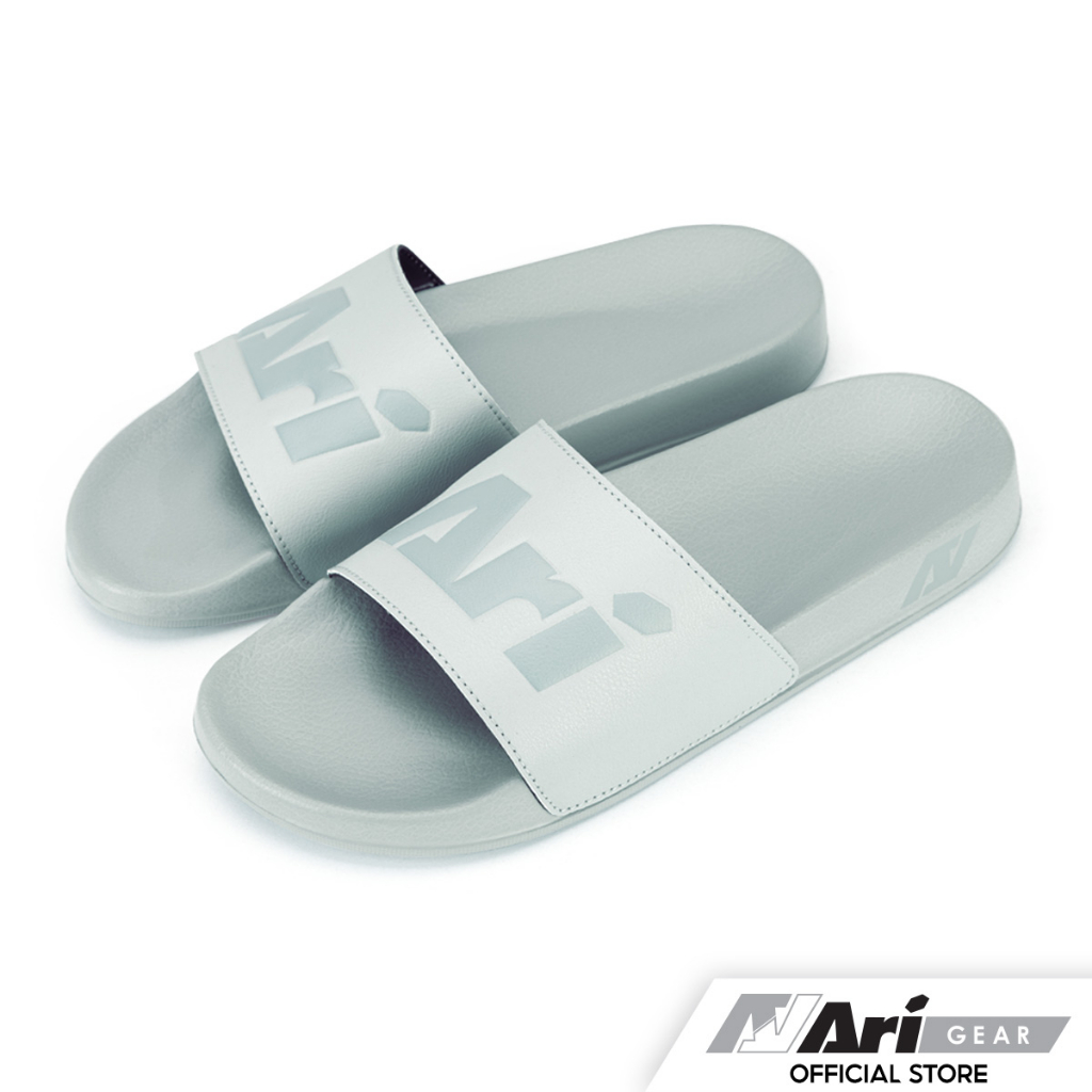 ซื้อ ARI SLIDE SANDALS - LIGHT GREY/GREY รองเท้าแตะ อาริ SANDALS สีเทา