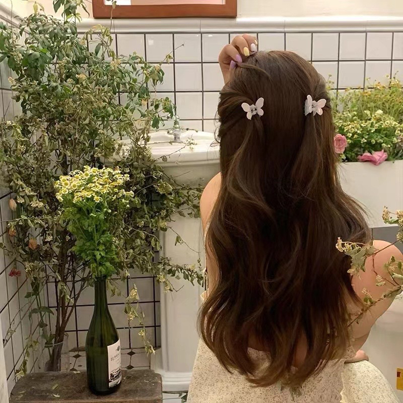 กิ๊บหนีบผมเกาหลี  นำเข้าจากเกาหลี ของแท้ 1 ชิ้น))รุ่นผีเสื้อ สวย น่ารักมาก ใช้หนีบผมด้านหน้า อ่านหนังสือ Made in Korea ราคา ถูกที่สุด ดีลบีเคเค แกลเลอรีภาพที่ 9