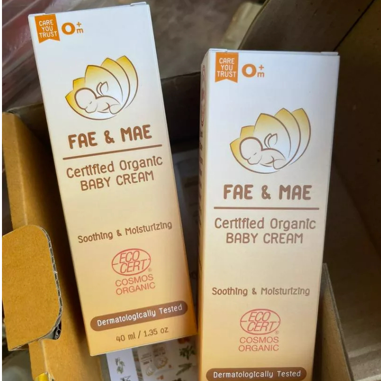 .Beauty-Siam แท้ทั้งร้าน !! แบ่งขายครีมทาผดผื่นสำหรับเด็ก FAE & MAE CERTIFICATED ORGANIC BABY CREAM