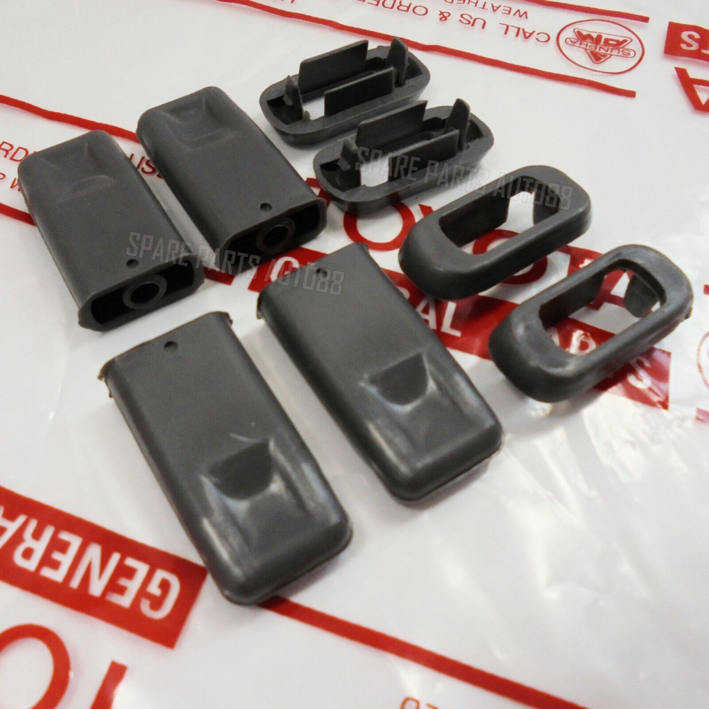 For Toyota Corolla E100 AE100 AE101 EE100 Grey DOOR LOCK KNOB SURROUND SET