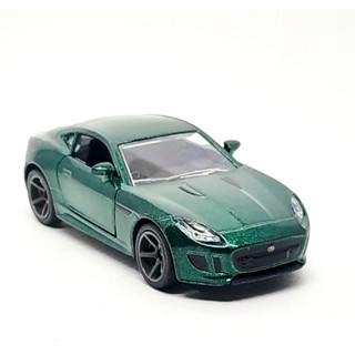 Majorette Jaguar F Type - สีเขียวเข้ม Metallic - PinkSlip Scale 1/59 (8cm) ไม่มี package