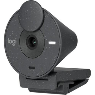 Logitech BRIO 300 1080p Webcam with auto light correction/noise reducing mic Graphite/Off White (960-001437/960-001443)