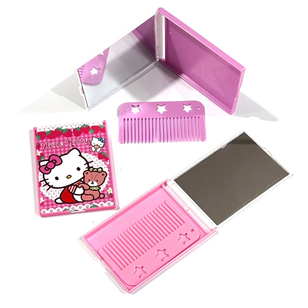 กระจก+หวีการ์ตูน 1 แพ็คมี 12 ชิ้น ส่องหน้า พกพา หวี แต่งหน้า - รูปที่ 3