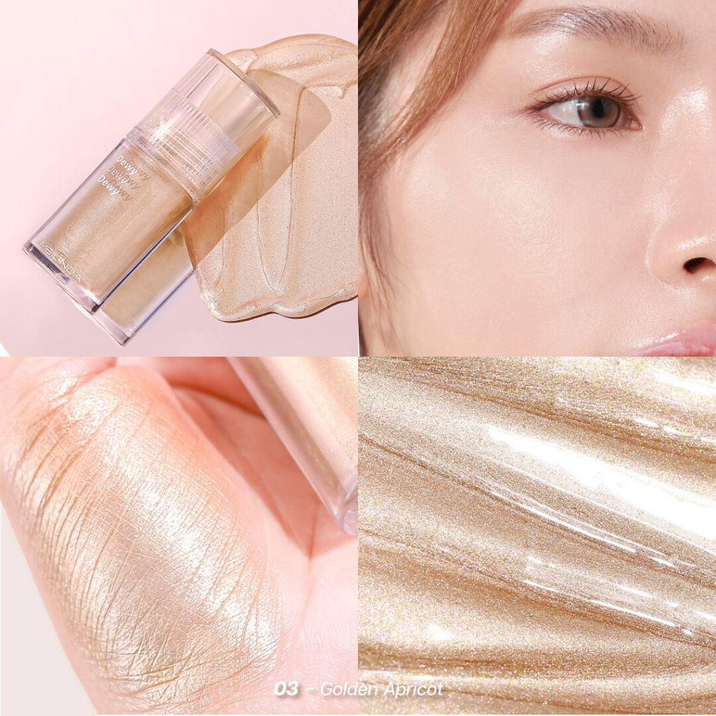 meilinda Dewy Highlighterไฮไลท์เนื้อลิควิด ให้ผิวฉ่ำโกลว์เล่นแสงSpecial Formulation ไฮไลท์เนื้อลิควิด mc5095 - รูปที่ 3