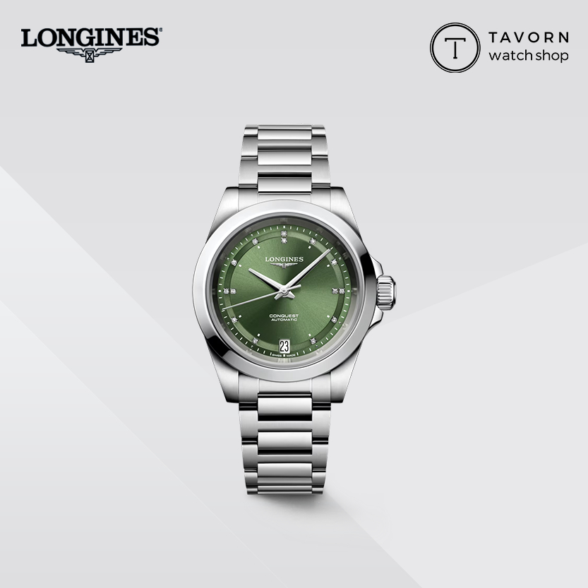 🔥🔥 นาฬิกาผู้หญิง New Longines Conquest 2023 รุ่น L3.430.4.07.6