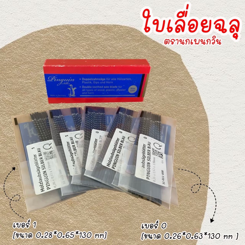 ใบเลื่อยตราเพนกวินคมเหนียวคุ้มสุด1โหล12ใบ