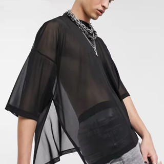 korea oversize see through เสื้อผู้ชายซีทรุ โอเวอร์ไซส์