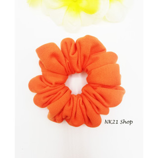 NK21 โดนัทรัดผม หนังยางรัดผม สีส้ม Scrunchies,Scrunchies,Scrunchy,Hair accessories,Elastic hair tie